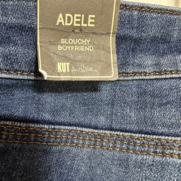 Kut From The Cloth Women's Jeans 24W Blue Adele Slouchy Boyfriend Distressed - Picture 9 of 10
